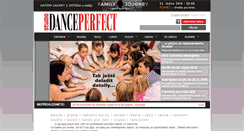 Desktop Screenshot of danceperfect.cz